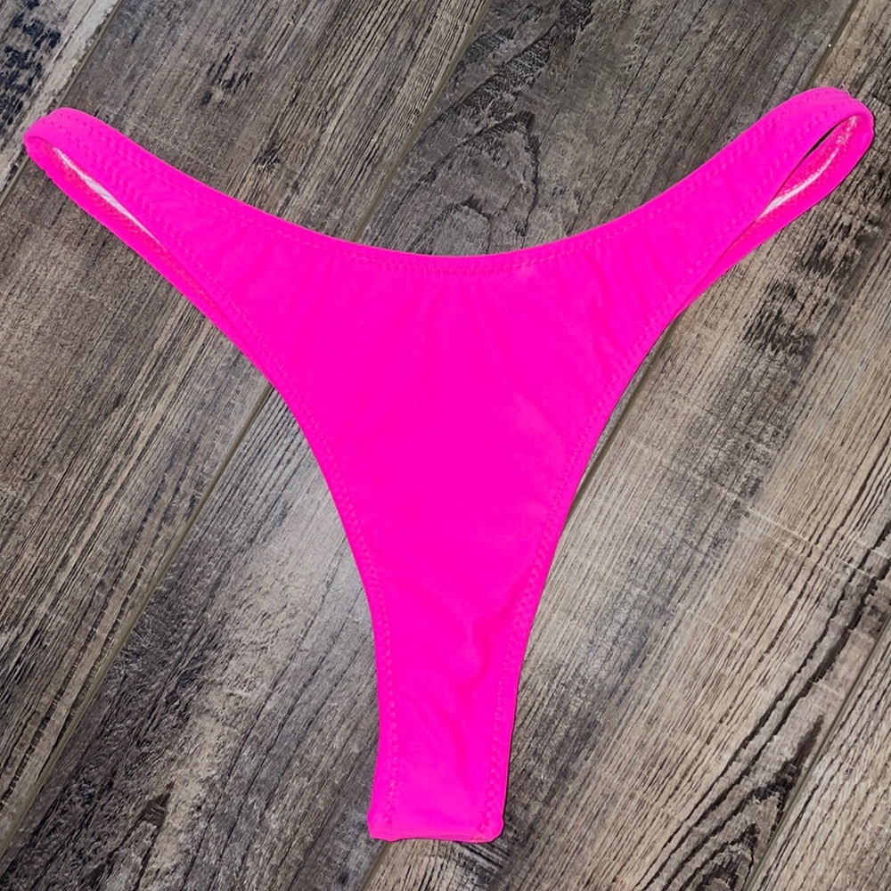 hot pink thong bikini bottom